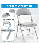 Sugift 6 Pack Portable Padded Folding Chair