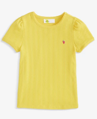 Epic Threads Toddler Girl Pointelle Berry T-Shirt, Exclusively at Macy's