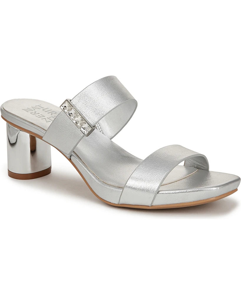 Naturalizer Women's Ida 2 Square Open Toe Slide Dress Sandals