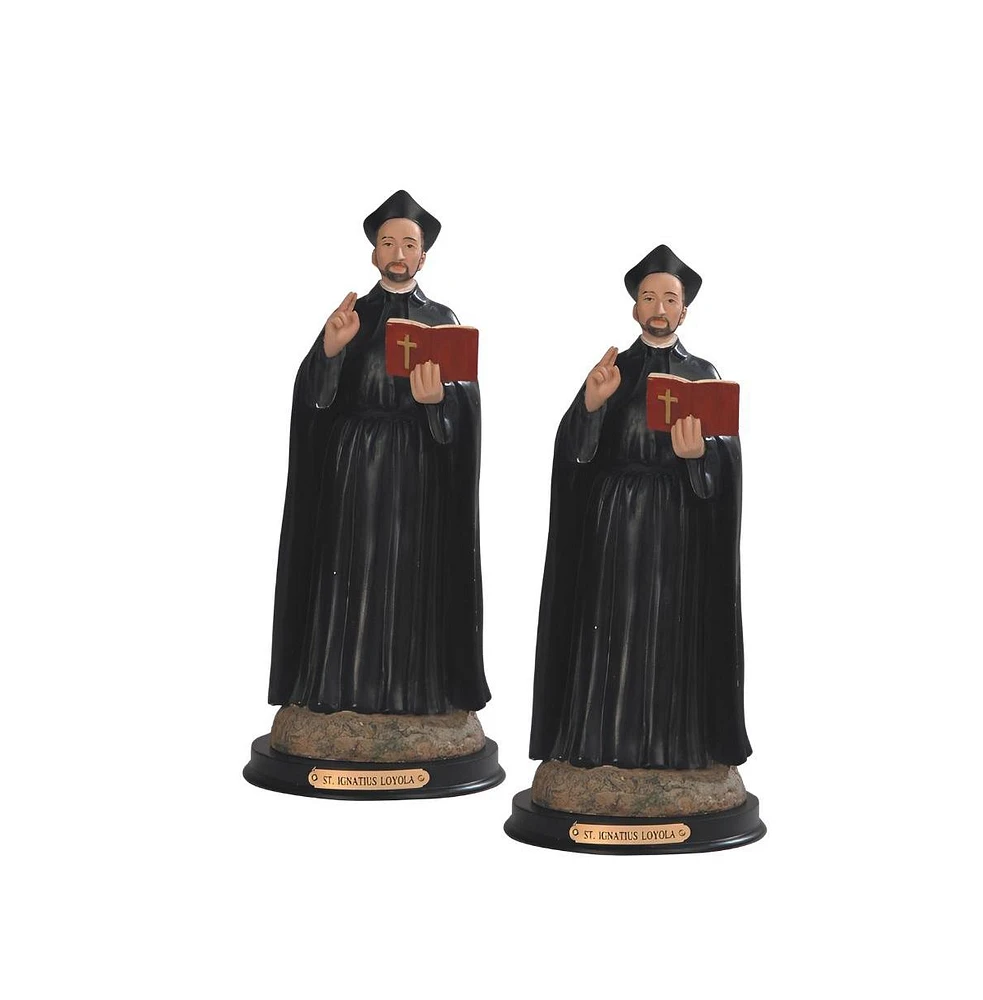 Fc Design "2-pc Gift Set" 12"H Saint Ignatius of Loyola Statue Ignatius of Loyola Holy Figurine Statue Ornament Home Room Office Decor and Perfect Gif