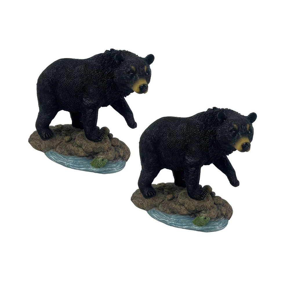 Fc Design "2-pc Gift Set" 6"W Bear Fishing Figurine Statue Ornament Home Room Office Decor and Perfect Gift Ideas for Housewarming, Holidays and Birth