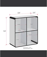 Kings Brand Furniture Dothan Wood -Cubed Open Bookcase