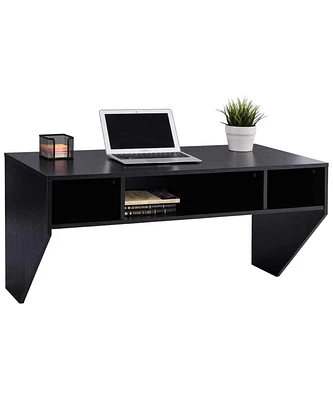 Slickblue Contemporary Space Saver Floating Laptop Desk for Compact Home Offices