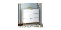 Slickblue Modern Mid-Century Style 3-Drawer Dresser Chest