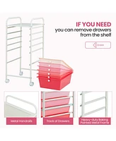 Gouun 6 Drawers Rolling Storage Cart Organizer