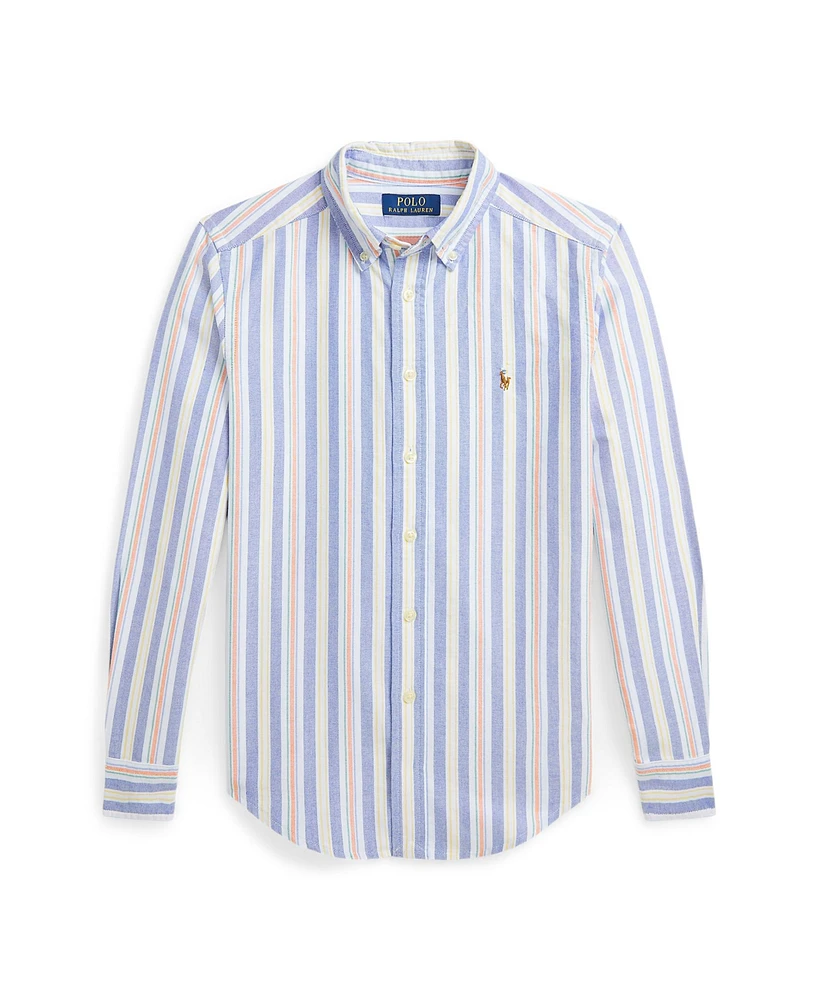 Polo Ralph Lauren Big Boys Striped Cotton Oxford Shirt