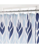 Awesome Home Leaf Medallion Textured Fabric Shower Curtain, 72"X72"