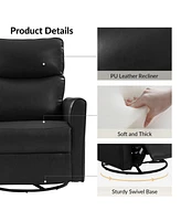 Hulala Home Felipa Modern Recliner with Electric Adjustable Headrest