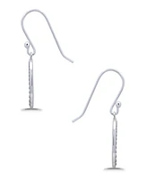 Macy's Oxidized Beaded Oval Fishhook Earrings