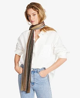 Steve Madden Chevron Shimmer Pattern Oblong Scarf