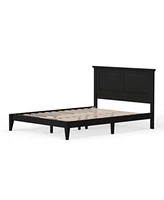 Slickblue Traditional Platform Bed Frame With Headboard Classic Sturdy Bed Frame Design