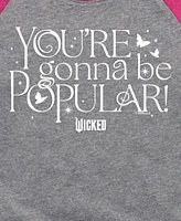 Wicked Big Girls Popular Graphic Raglan T-shirt