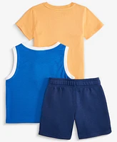 Epic Threads Toddler Boys Mesh Tank Top, T-Shirt & Shorts, 3 Piece Set, Exclusively at Macy's