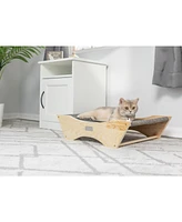 Armarkat Elevated Cozy Pet Hammock for Cats Scratch Resting Sleepy Bed