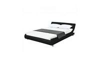 Slickblue Modern Faux Leather Upholstered Platform Bed Frame