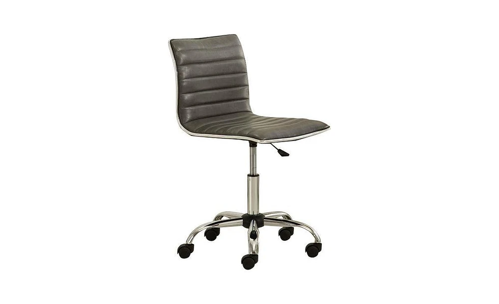 Slickblue Heavy Duty Channel-Tufted Conference Chair for Comfortable and Stylish Meeting Room Seating
