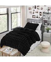 Coma Inducer Snowball Chunky Bunny Oversized Comforter Set - Black