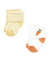 Touched by Nature Baby Boys Organic Cotton Socks, Farmers Market, 0-6 Months