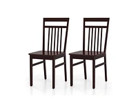 Slickblue Set of 2- Modern Farmhouse High Back Dining Chair 280 lbs. Max Weight