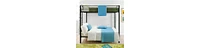 Slickblue Sturdy Bunk Bed for Space-Saving and Durable Kids' Room Furniture