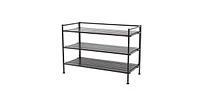 Slickblue 3-Tier Foldable Stackable Shoe Rack - Space-Saving Organizer for Entryway