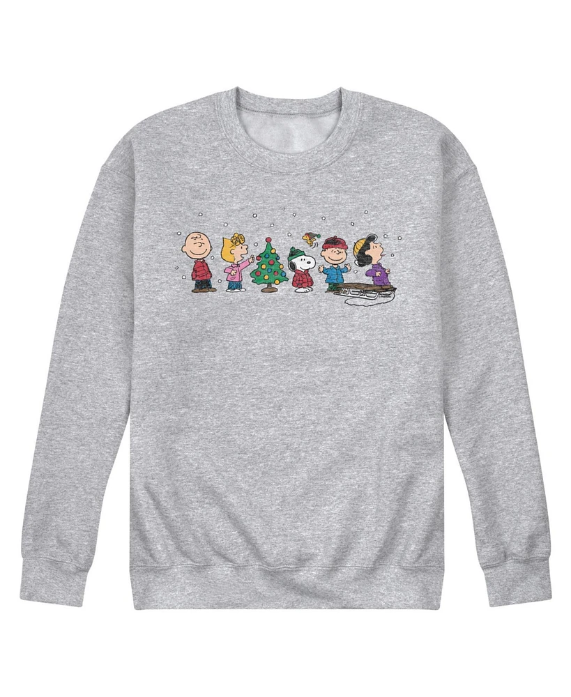 Airwaves Men's Peanuts Holiday Long Sleeve Fleece