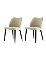 Hulala Home Melisa Modern Dining Chair with Solid Wood Tapered Legs