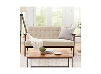 Slickblue Mid-Century Modern Loveseat Sofa for Living Room - Stylish Compact Couch