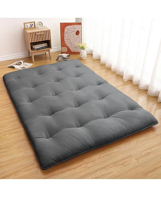 gaomon Japanese Floor Mattress Full, Portable Futon Thicken Sleeping Mattress, for Camping & Guest Room