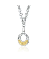 Rachel Glauber Infinite Harmony Circle Pendant Necklace