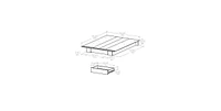 Slickblue Modern Platform Bed Frame with Bottom Storage Drawer