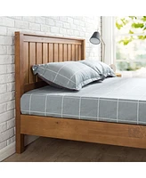 Slickblue Solid Wood Platform Bed with Headboard - Perfect Blend of Comfort and Style