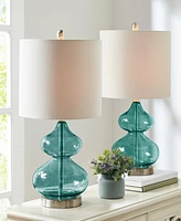 510 Design Ellipse Curved Glass Table Lamp, Set of 2