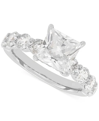 Grown With Love Certified Lab Diamond Princess-Cut Engagement Ring (4-1/4 ct. t.w.) 14k Gold