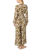 O'Neill Juniors' Zadie V-Neck Smocked-Waist Jumpsuit