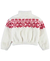 Levi's Toddler Girls Meet and Greet Sherpa Half-Zip Sweatshirt