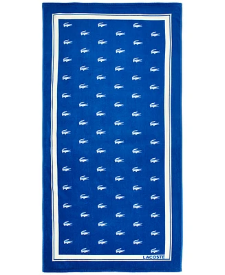 Lacoste Home Foulard Croc Cotton Beach Towel