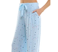 Roudelain Women's Printed Drawstring Pajama Pants