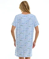 Roudelain Women's Printed Short-Sleeve Sleepshirt