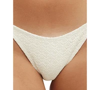 Cotton On Women's Metallic Lace Side-Tie Brazilian Bikini Bottoms