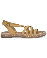 Lucky Brand Women's Kielly Strappy Whipstitch Flat Sandals