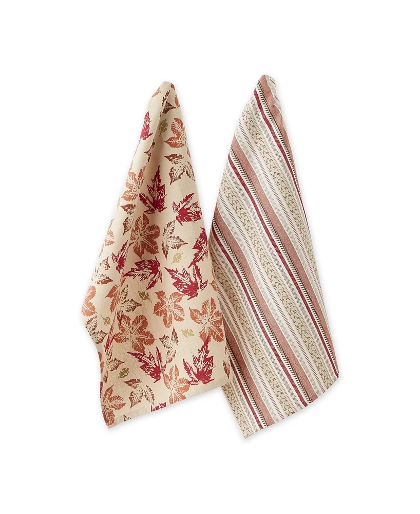 Design Imports Assorted Dishtowel, Set of 2