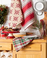 Design Imports Assorted Scandinavian Snowflakes Dishtowel, Set of 3