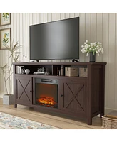 Boyel Living Tv Stand Fits TVs up to inches with Electric Fireplace