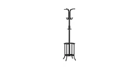 Slickblue Heavy Duty Metal Coat Rack with Umbrella Holder for Entryway Storage