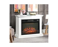 Slickblue Electric Fireplace Heater with Remote Control - Adjustable Warmth and Stylish Design