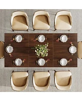 Tribesigns 70-Inch Dining Table for 6 to 8 People, Farmhouse Wooden Kitchen Table, Rectangular Dinner Table with Large Tabletop for Dining Room, Kitch