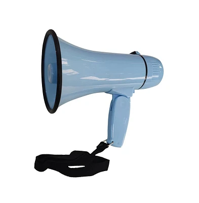 Pyle Portable Megaphone with Siren, 20 Watt Power, Aux Input for MP3, Automatic Siren, Lightweight