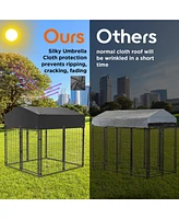 Bingopaw Heavy Duty Outdoor Dog Kennels Crate Dog Cages Waterproof Sun Shadow Cover