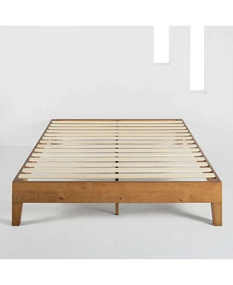 Slickblue Mid-Century Modern Solid Wood Platform Bed Frame